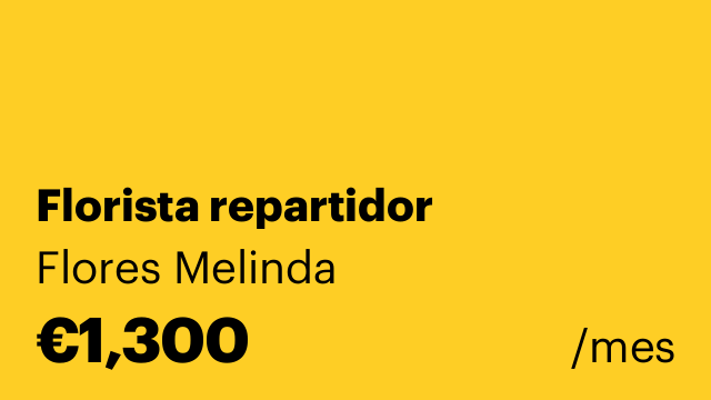 Florista repartidor