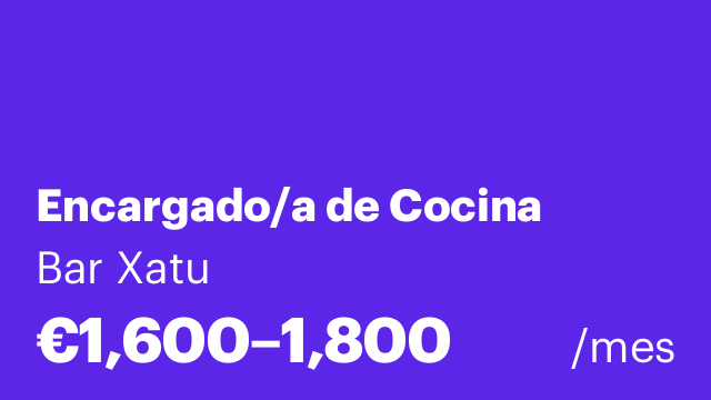 Encargado/a de Cocina