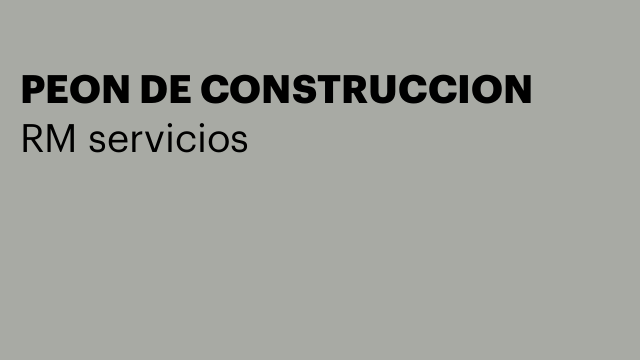 PEON DE CONSTRUCCION