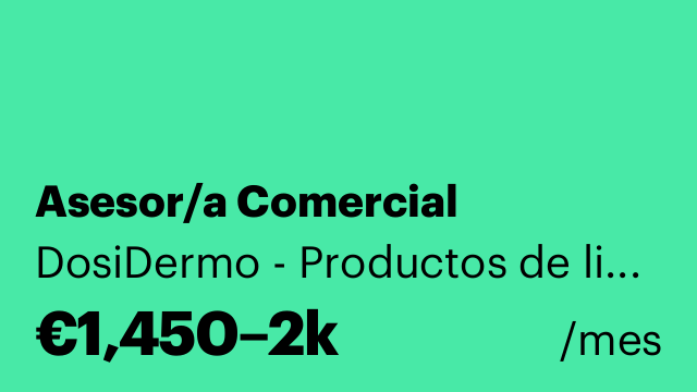 Asesor/a Comercial