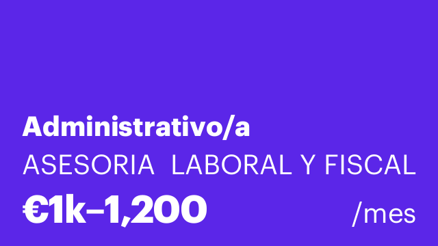 Administrativo/a