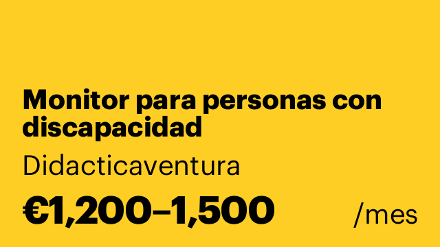 Monitor para personas con discapacidad