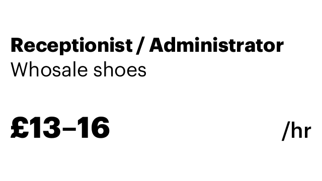 Receptionist / Administrator