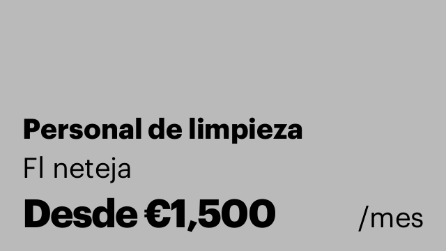 Personal de limpieza