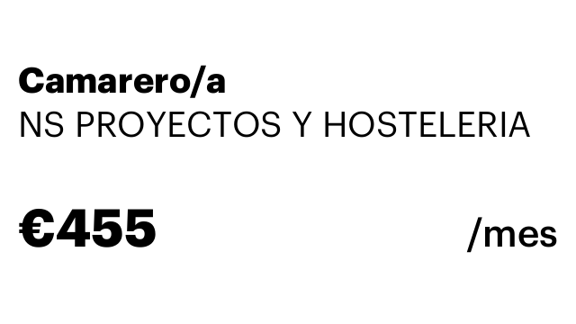Camarero/a