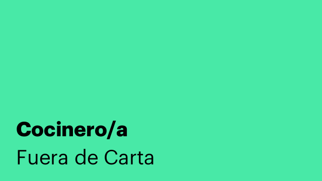 Cocinero/a