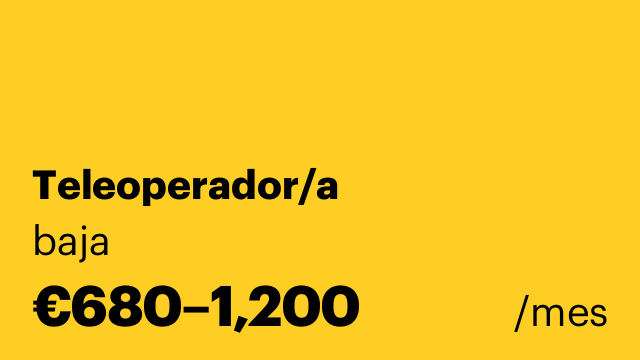 Teleoperador/a
