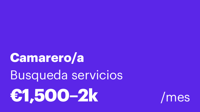Camarero/a