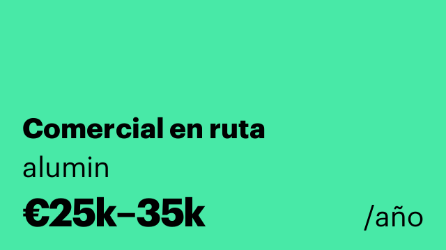Comercial en ruta