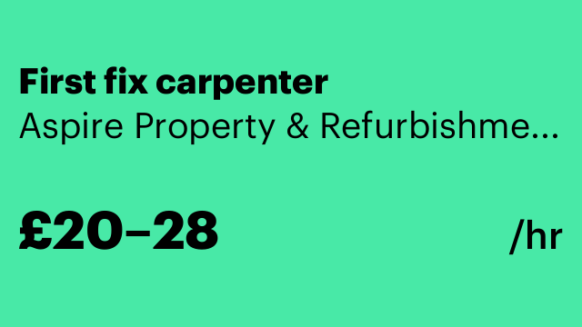 First fix carpenter