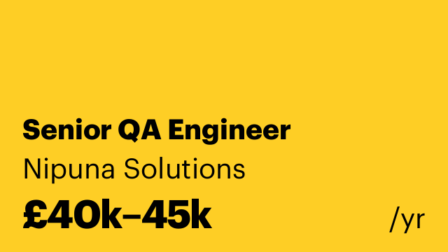Senior QA Engineer