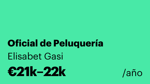 Oficial de Peluquería