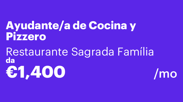 Ayudante/a de Cocina y Pizzero