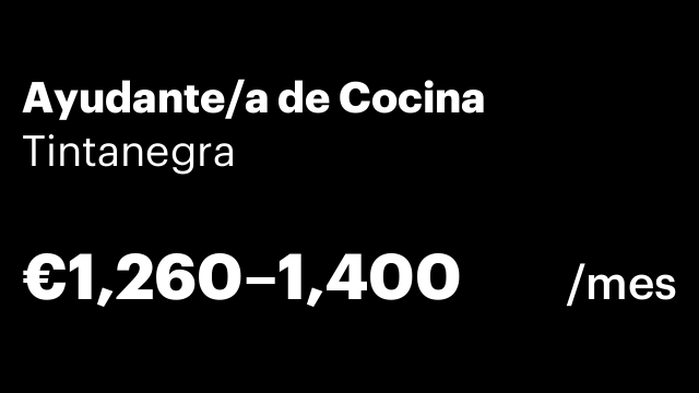 Ayudante/a de Cocina