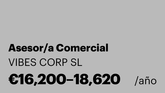 Asesor/a Comercial