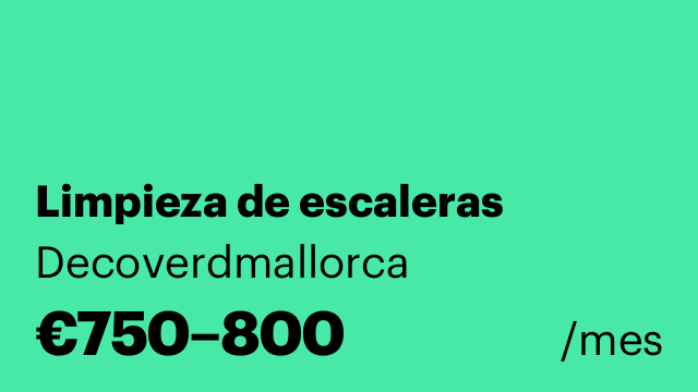 Limpieza de escaleras