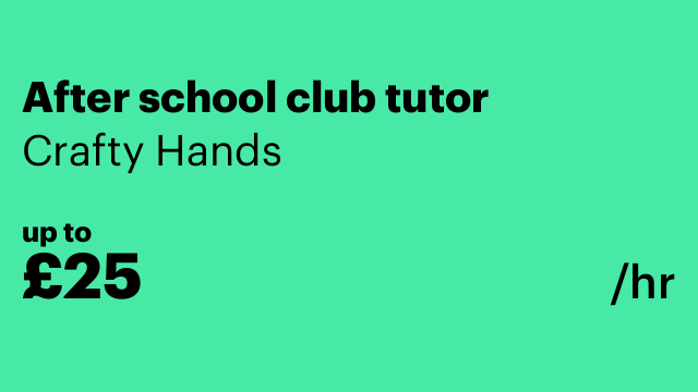 After school club tutor