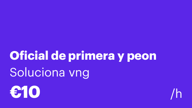 Oficial de primera y peon