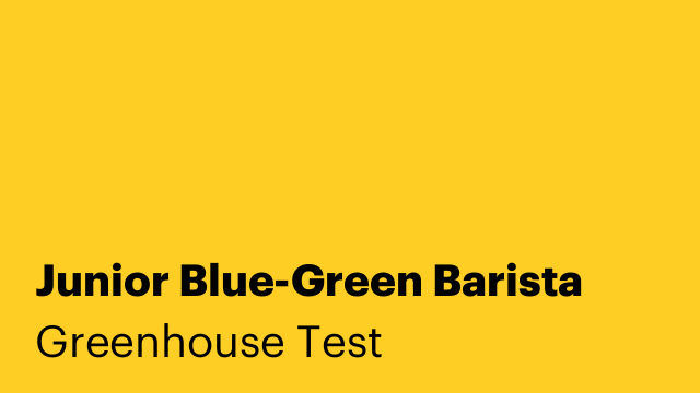 Junior Blue-Green Barista