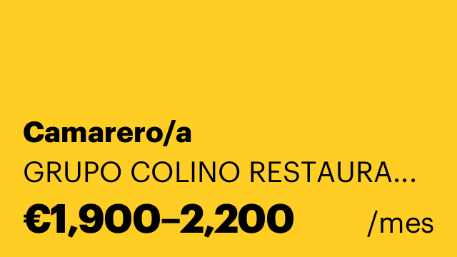 Camarero/a