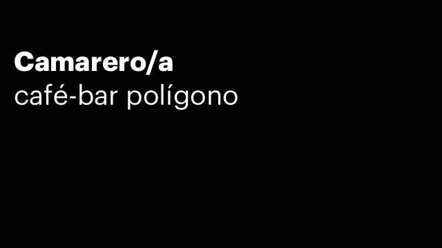 Camarero/a