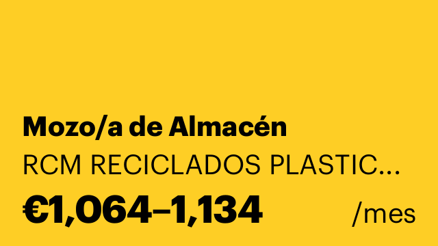 Mozo/a de Almacén