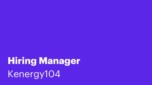 Hiring Manager