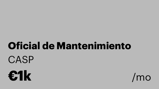Oficial de Mantenimiento