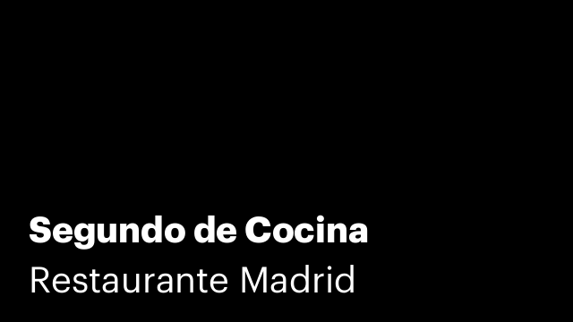 Segundo de Cocina