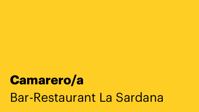 Camarero/a