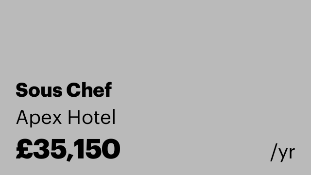 Sous Chef