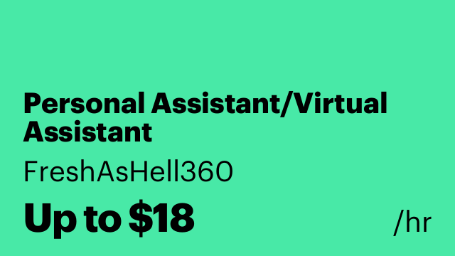 Personal Assistant/Virtual Assistant