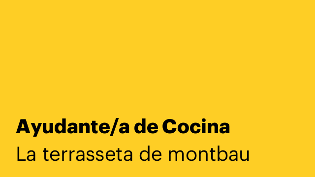 Ayudante/a de Cocina