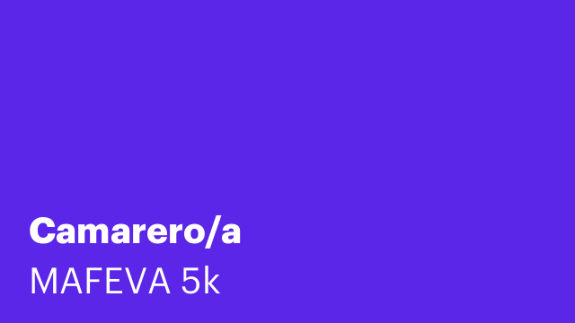 Camarero/a