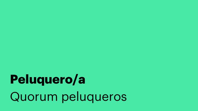 Peluquero/a