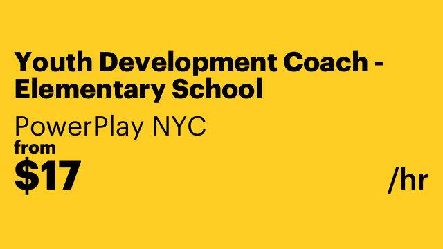 Youth Development Coach - Elementary School