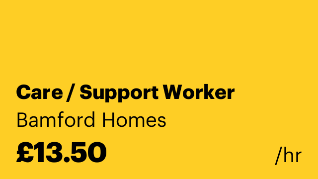 Care / Support Worker