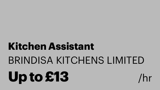 Kitchen Assistant
