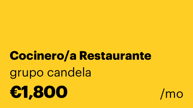 Cocinero/a Restaurante