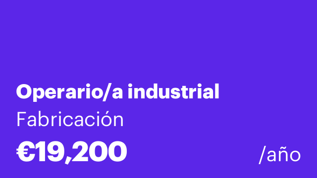 Operario/a industrial