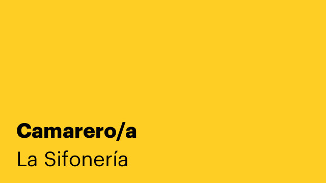 Camarero/a