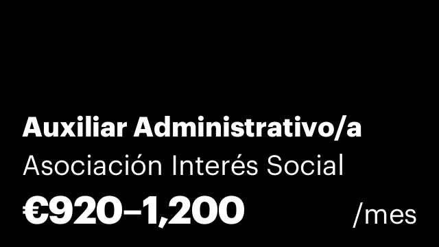Auxiliar Administrativo/a