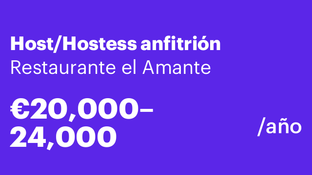 Host/Hostess anfitrión