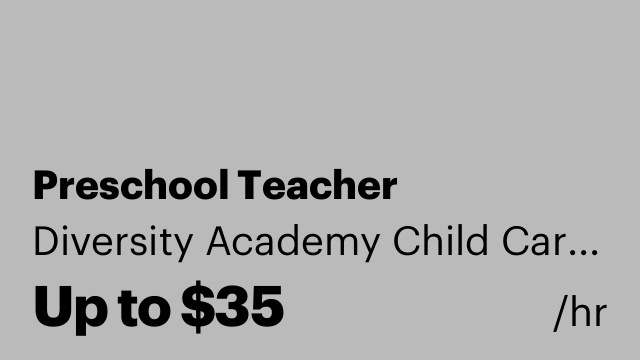 Preschool Teacher