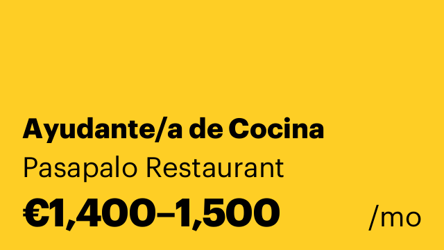 Ayudante/a de Cocina