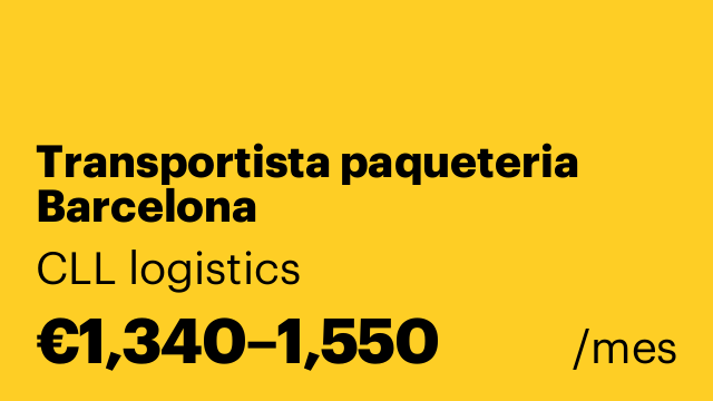 Transportista paqueteria Barcelona