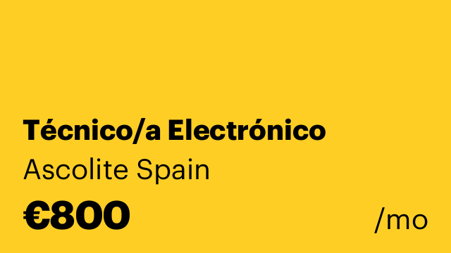 Técnico/a Electrónico