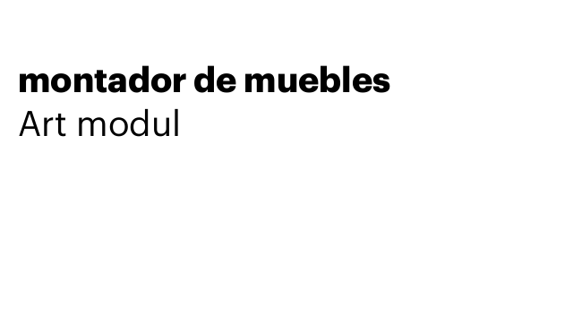 montador de muebles