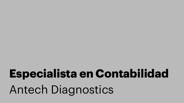 Especialista en Contabilidad