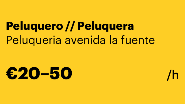 Peluquero // Peluquera